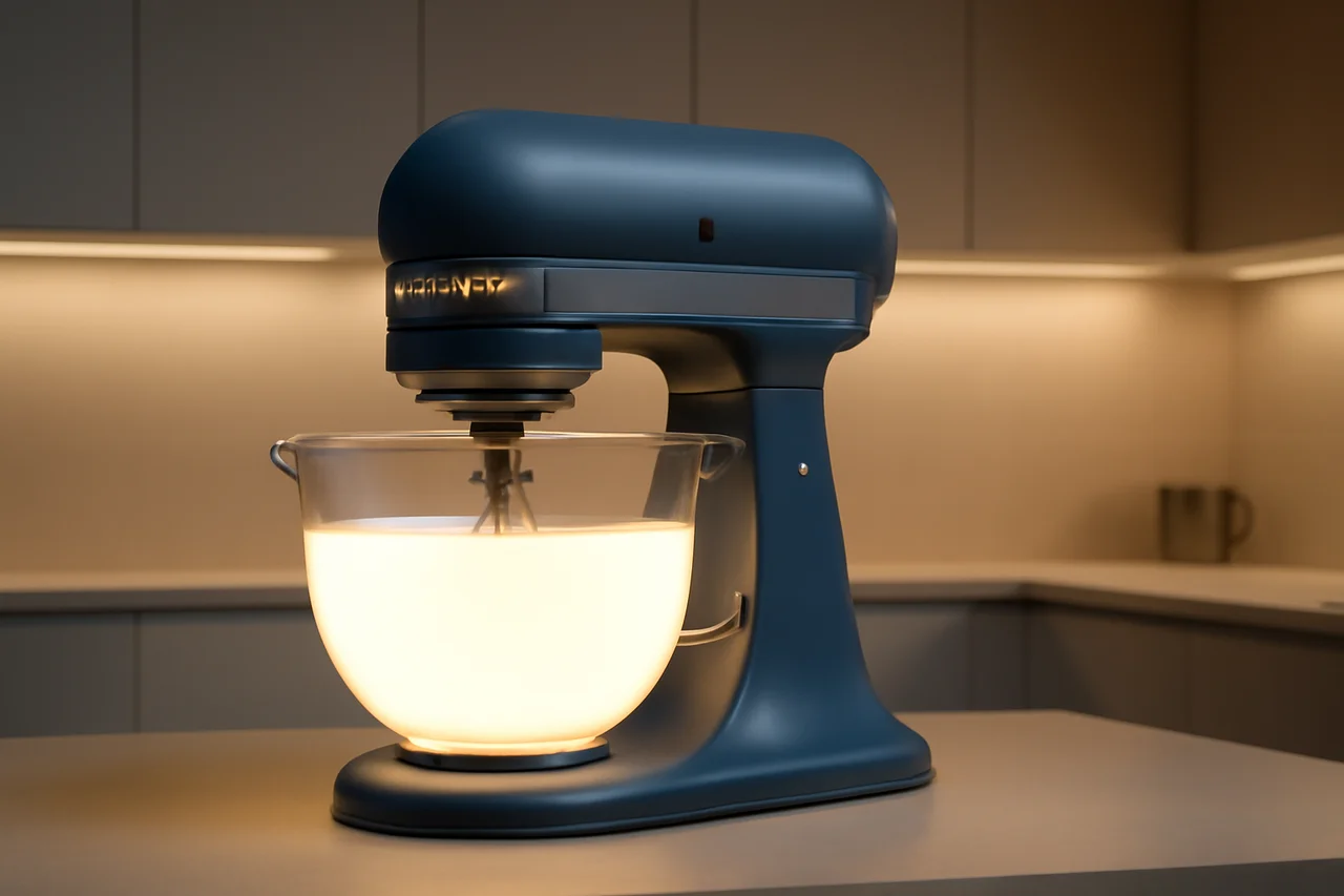 KitchenAid Launches Stylish Luminaire Mixer with Glass Bowl