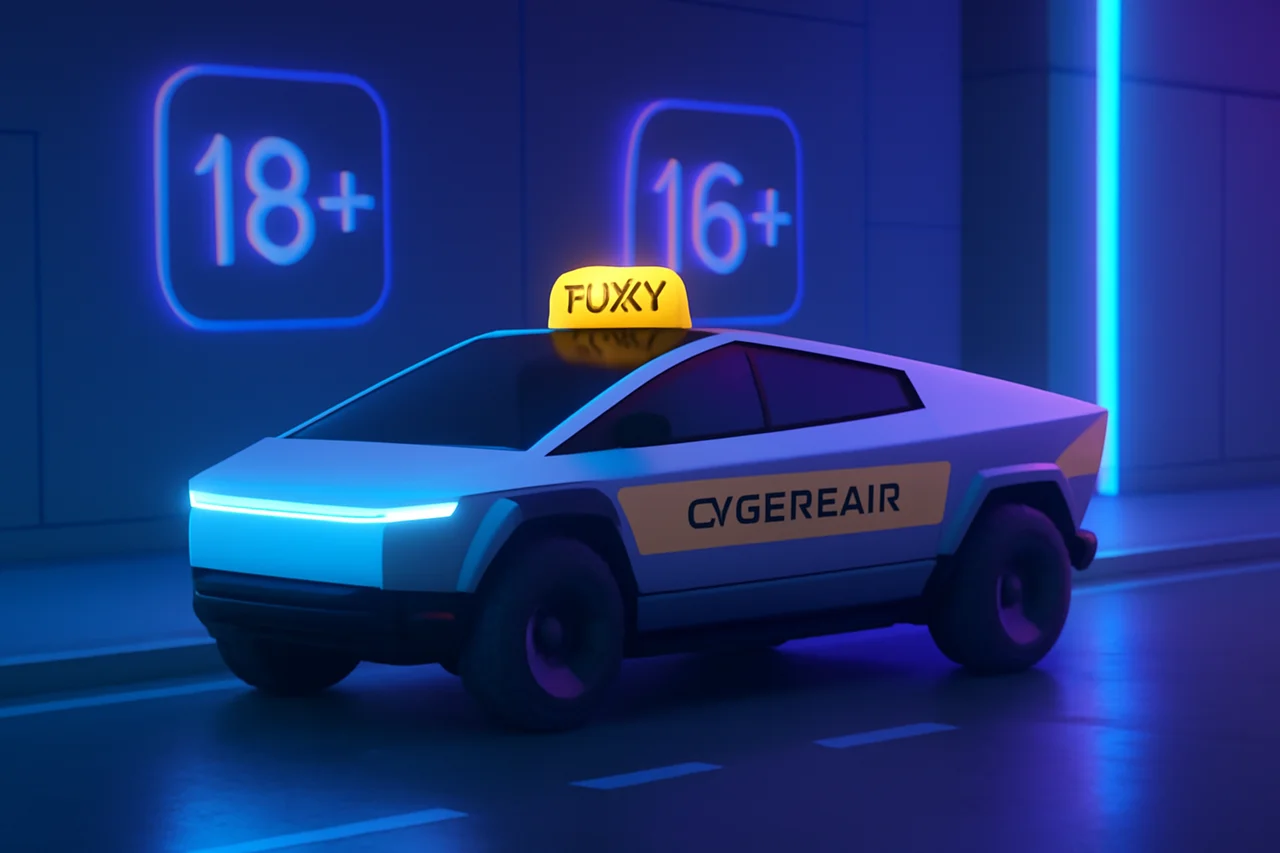 Tesla's Cybercab Service Sets Age Restrictions for Young Passengers