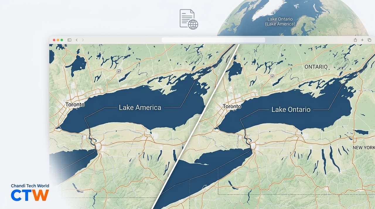 Lake Ontario Becomes 'Lake America' on Google Maps for US Users